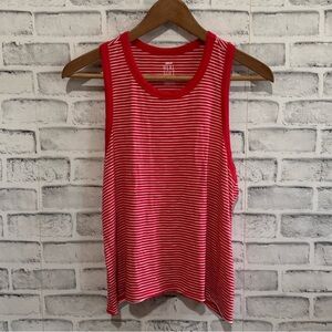 Women’s Aerie red and white striped Real Soft tank top Medium